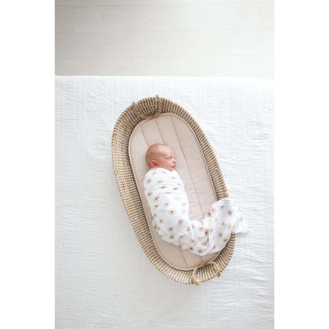 Muslin Swaddle Blanket, Bees - Swaddles - 6