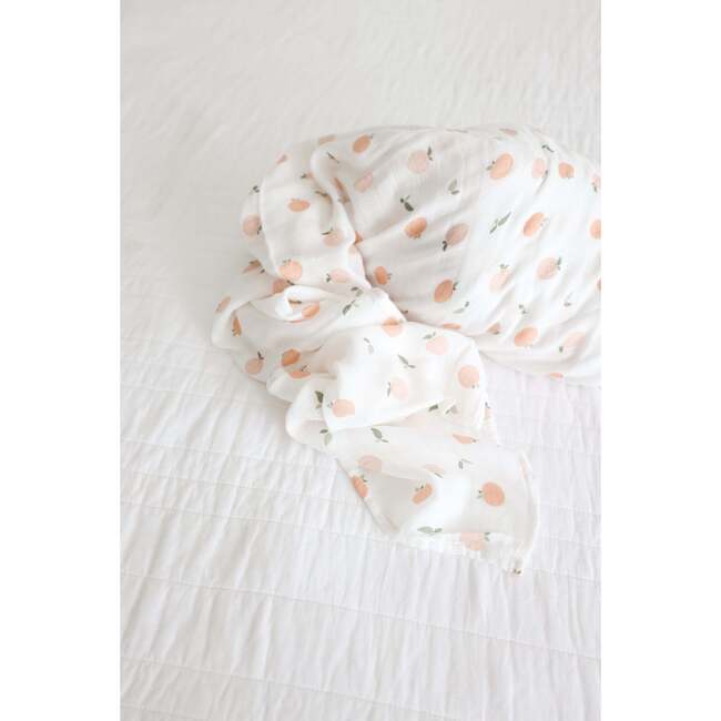 Muslin Swaddle Blanket, Peaches - Swaddles - 7