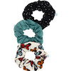 Larisa 3 Pack Scrunchie Set, Beige - Hair Accessories - 2