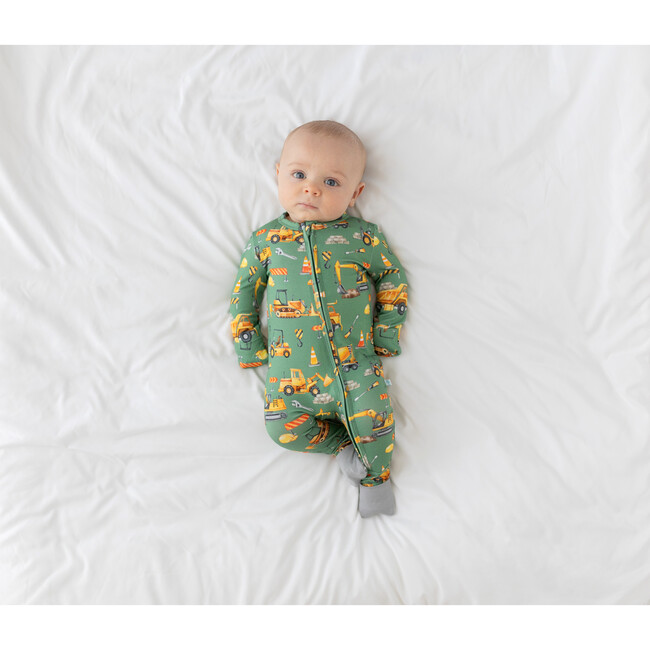 Crawford Newborn Convertible One Piece, Green - Rompers - 2
