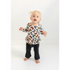 Larisa Long Sleeve Ruffled Tshirt & Bell Bottom Set, Beige - Mixed Apparel Set - 4