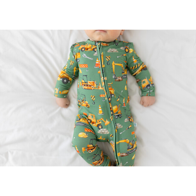 Crawford Newborn Convertible One Piece, Green - Rompers - 3