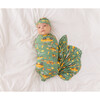 Crawford Infant Swaddle & Beanie Set, Green - Mixed Accessories Set - 5