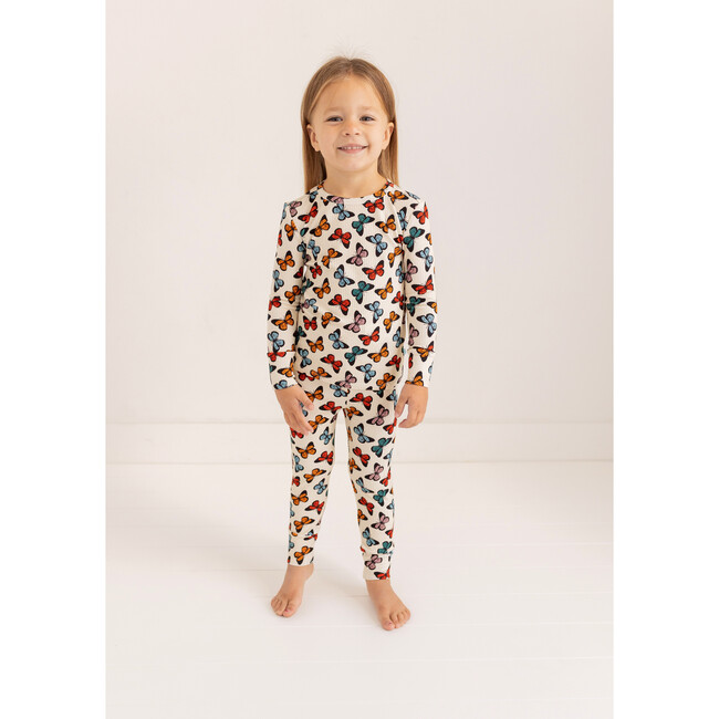 Larisa Long Sleeve Basic Pajama, Beige - Pajamas - 5