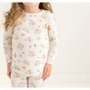 Clemence Long Sleeve Basic Pajama, Beige - Pajamas - 5