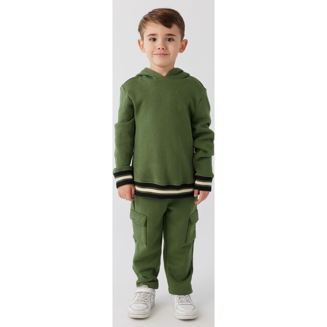 Cypress Stripe Pullover, Green - Sweatshirts - 2