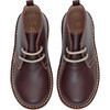 Leather Kids Desert Boots, Burgundy - Boots - 1 - thumbnail