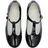 Girl T-Bar Shoes, Patent Black - T-Straps - 1 - thumbnail