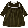 Carolina Girl Velvet Empire Dress, Green - Dresses - 1 - thumbnail