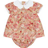 Arabella Baby Girl Set, Green Floral - Mixed Apparel Set - 1 - thumbnail