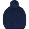 Merino Kids Bobble Hat, Navy - Hats - 1 - thumbnail