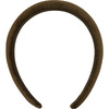 Velvet Wide Girl Hairband, Green - Hair Accessories - 1 - thumbnail