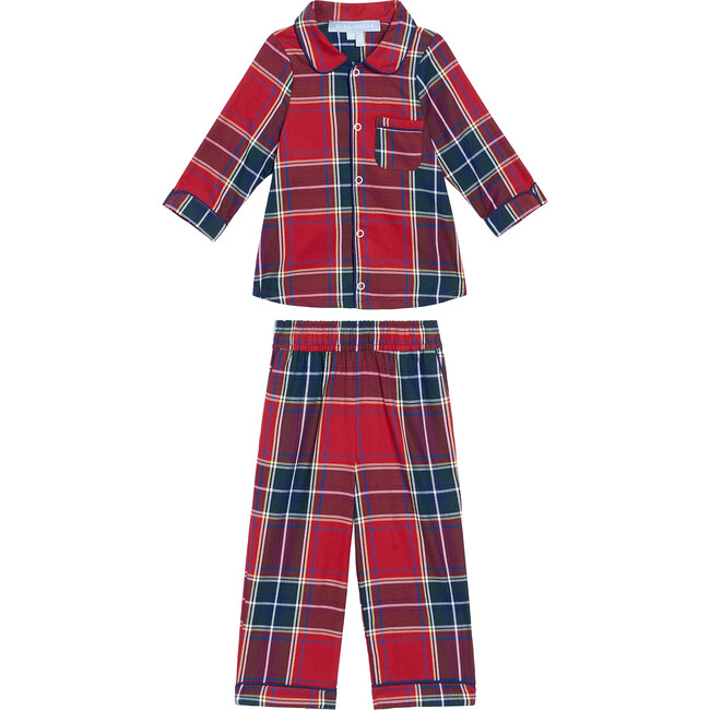 The Tiny Quentin Pajama Set, Red Tartan - Hill House Home