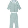 The Baby Cypress Pajama Set, Green Stripe - Pajamas - 1 - thumbnail