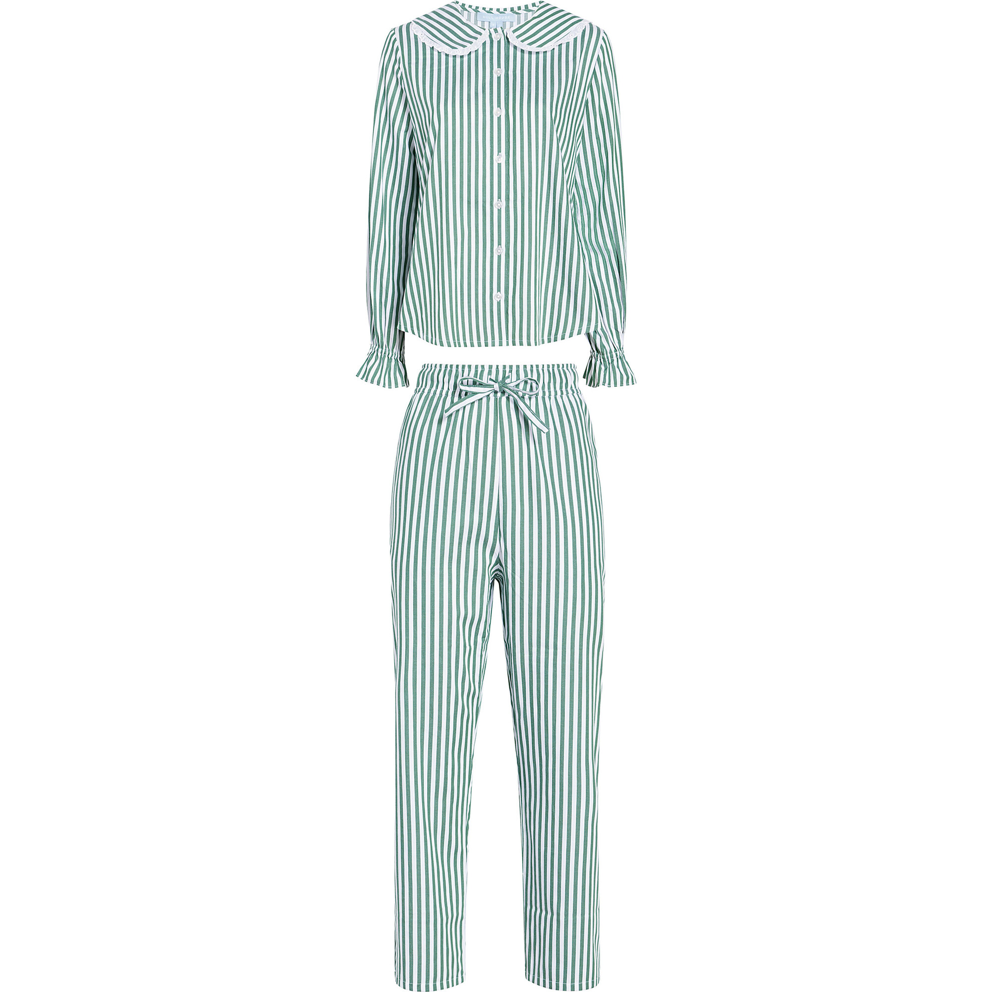 The Women's Cypress Pajama Set, Green Stripe - Hill House Home Mommy & Me  Shop | Maisonette