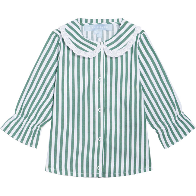 The Baby Cypress Pajama Set, Green Stripe - Pajamas - 5