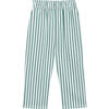 The Baby Cypress Pajama Set, Green Stripe - Pajamas - 6