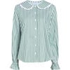 The Women's Cypress Pajama Set, Green Stripe - Pajamas - 7