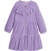 Western Dress, Lilac Corduroy - Dresses - 1 - thumbnail