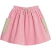 Colorblock Circle Skirt, Pink & Cream - Skirts - 1 - thumbnail