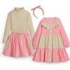 Colorblock Circle Skirt, Pink & Cream - Skirts - 2