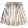 Circle Skirt, Gold Lame - Skirts - 1 - thumbnail