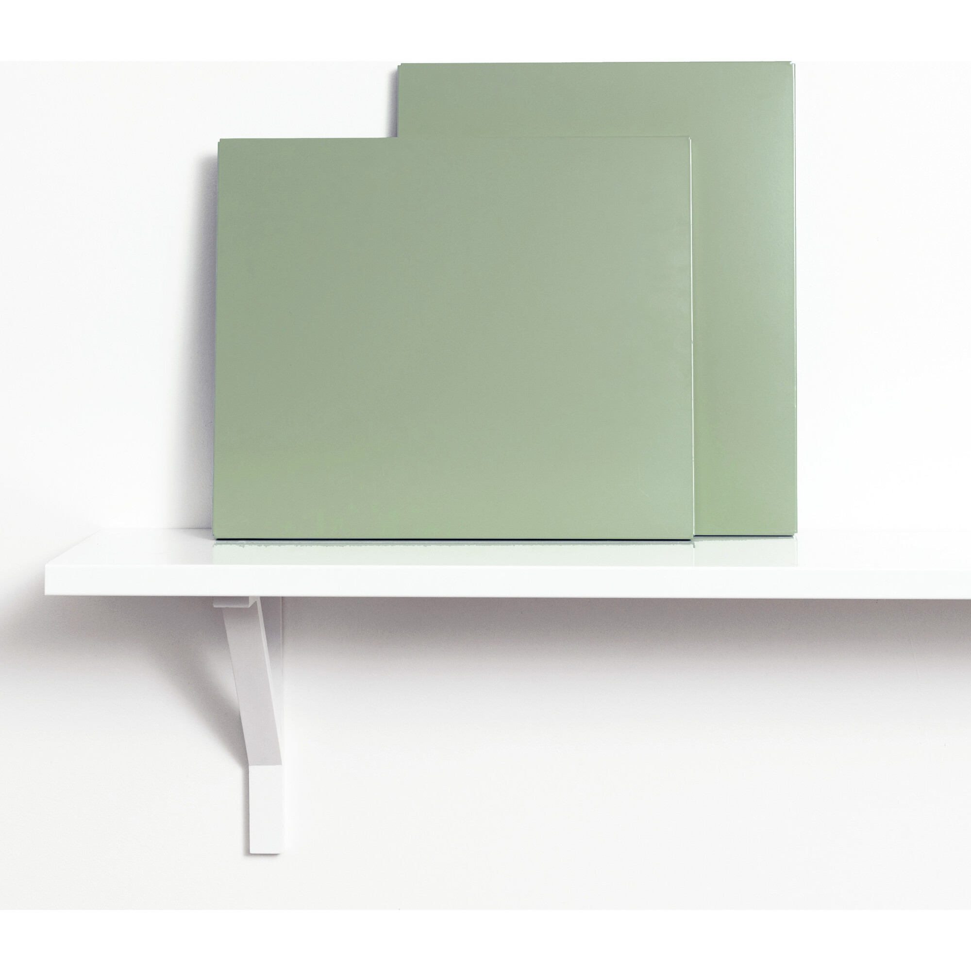 Extra Twinny Shelves With Brackets, Sage (Set Of 2) - Storage - 1