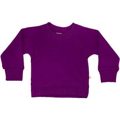 Crewneck Jersey Sweatshirt, Grape
