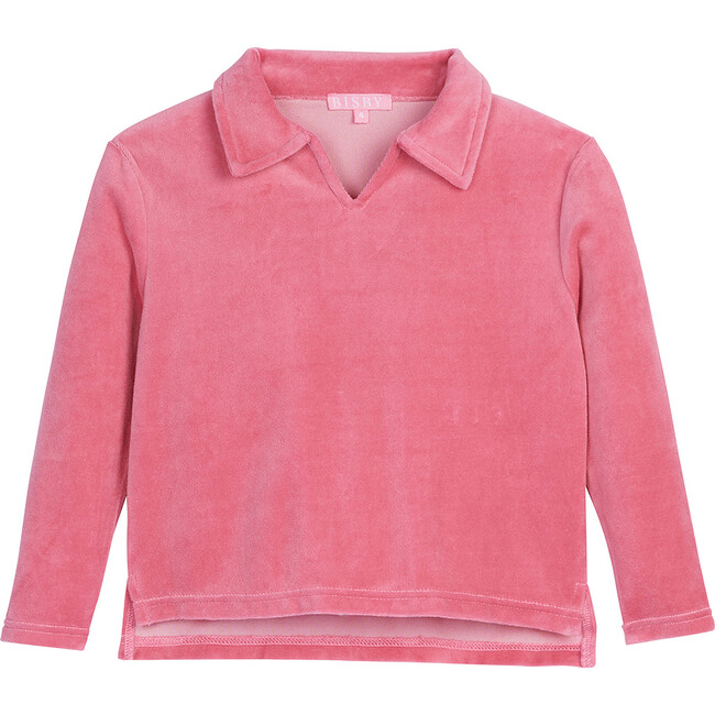 Polo Pullover, Rose Velour