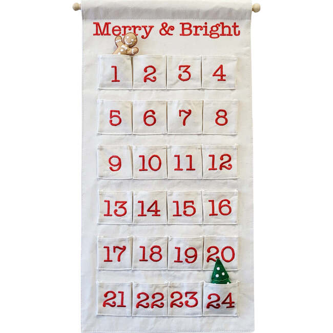 Canvas Merry & Bright Christmas Advent Countdown Calendar