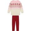 Holiday Sweater Set, Pink - Mixed Apparel Set - 1 - thumbnail