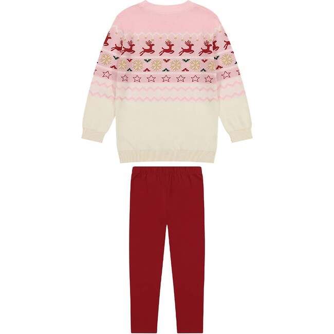 Holiday Sweater Set, Pink - Mixed Apparel Set - 4