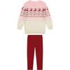Holiday Sweater Set, Pink - Mixed Apparel Set - 4
