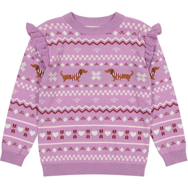 Holiday Sweater Set, Purple - Mixed Apparel Set - 5