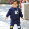 Sunshine & Cloud Baby Pants, Navy - Pants - 2