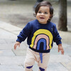 Rainbow Baby Sweatshirt, Navy - Sweatshirts - 3