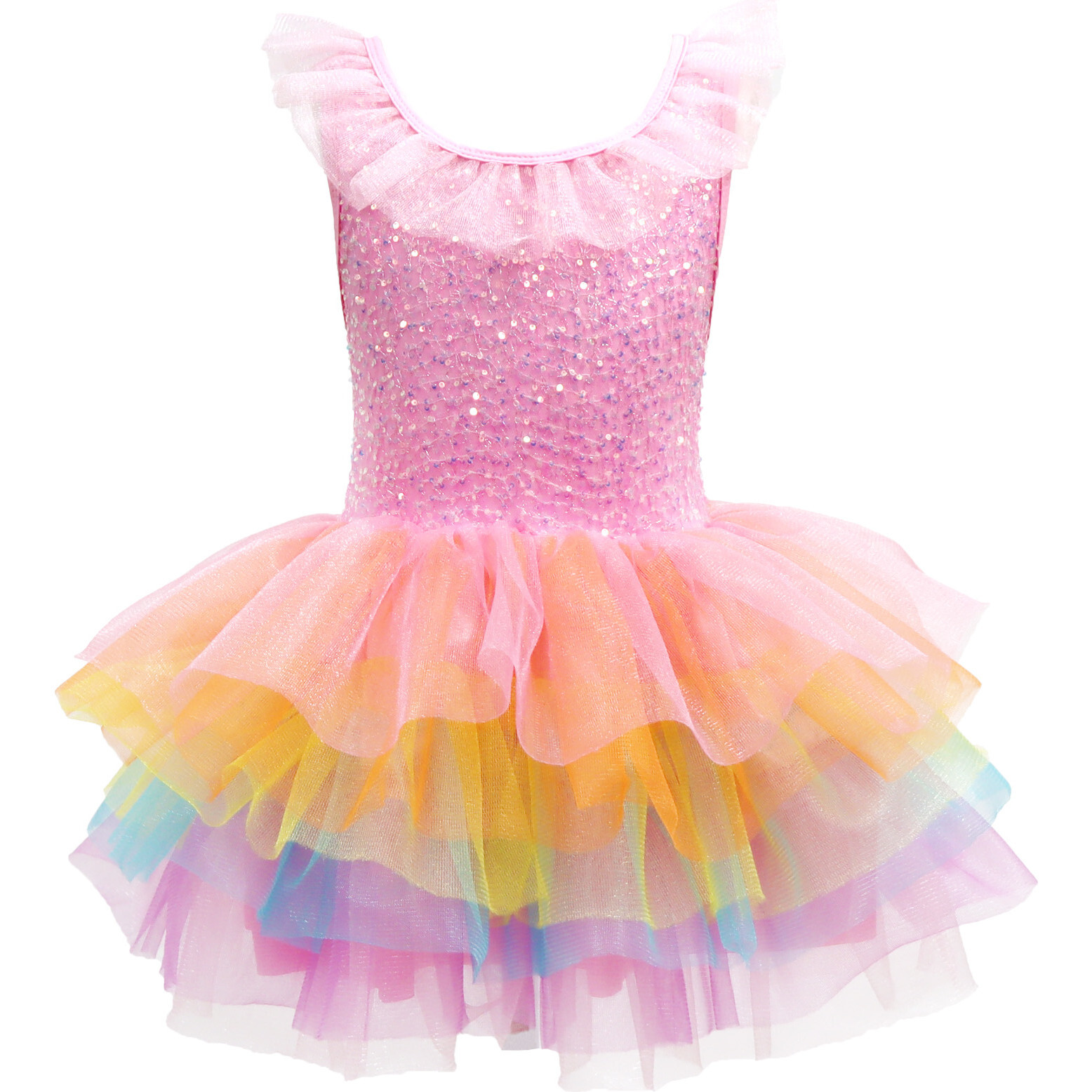 Allegra - Rainbow tulle dress