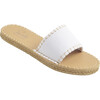 Women's Cabana Slide, White Denim - Sandals - 1 - thumbnail