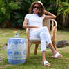 Women's Cabana Slide, White Denim - Sandals - 3