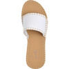 Women's Cabana Slide, White Denim - Sandals - 4