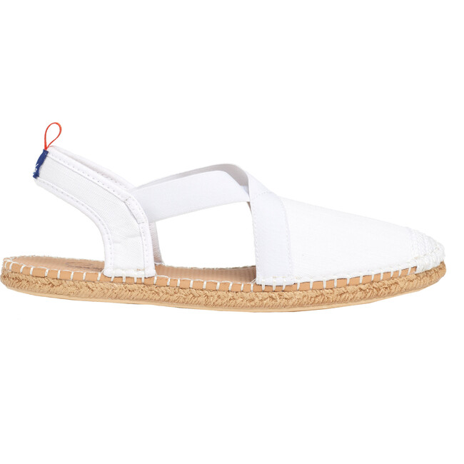 Women's Seafarer Slingback, White Denim - Sandals - 5