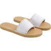 Women's Cabana Slide, White Denim - Sandals - 6