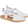 Women's Seafarer Slingback, White Denim - Sandals - 6