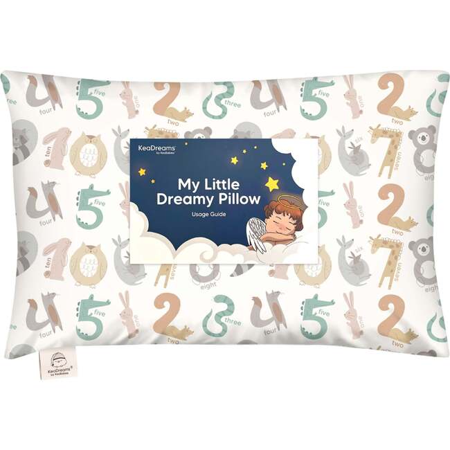 Toddler Pillow With Pillowcase, Wild Count
