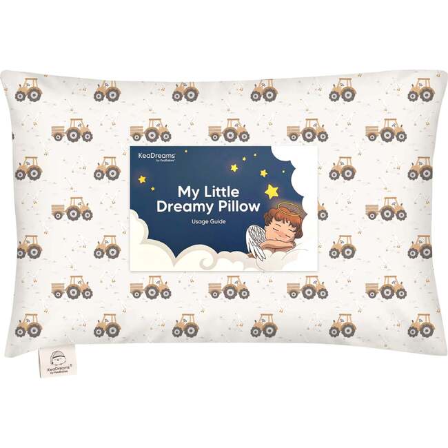 Toddler Pillow With Pillowcase, Tractor