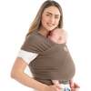 Baby Wrap Carrier, Saddle Brown - Carriers - 1 - thumbnail