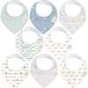 8-Pack Organic Baby Bandana Drool Bibs for Boys and Girls, Vessels - Bibs - 1 - thumbnail