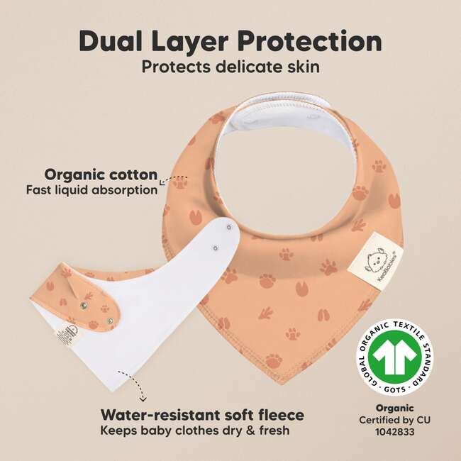 8-Pack Organic Baby Bandana Drool Bibs for Boys and Girls, Wilderness - Bibs - 2