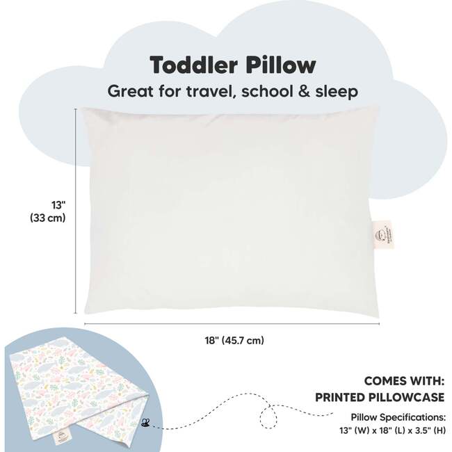 Toddler Pillow With Pillowcase, Narwhal - Pillows - 3