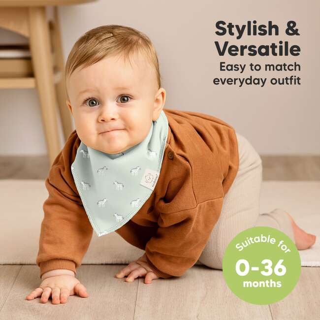 8-Pack Organic Baby Bandana Drool Bibs for Boys and Girls, Wilderness - Bibs - 4